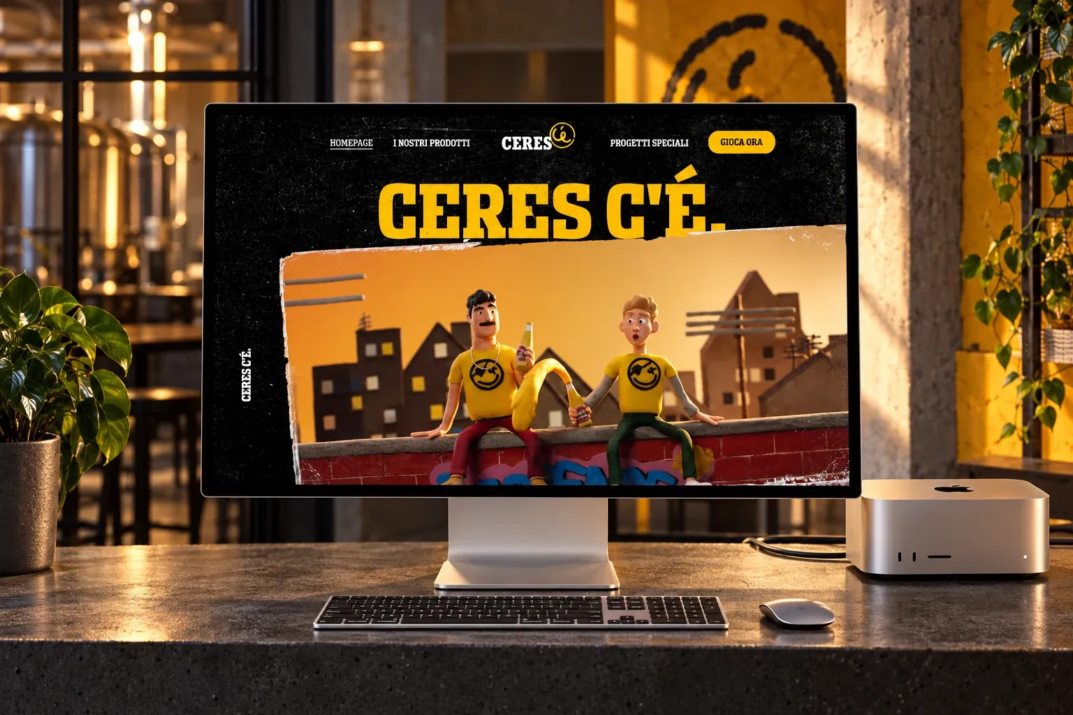 Ceres website home page on a Pro Display XDR connected to a Mac